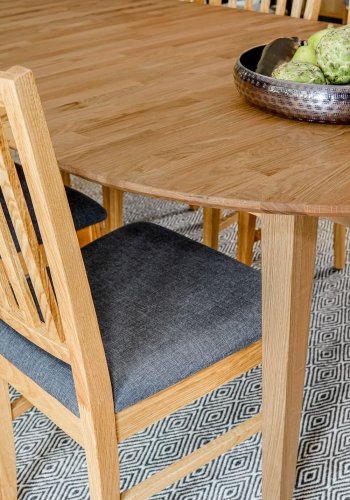 ROWICO Filippa spisebord - eg, inkl. tillgsplade (105x170/210) 