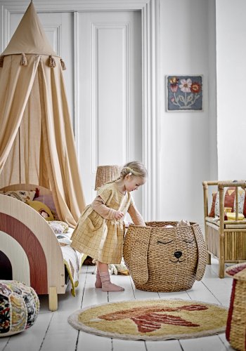 BLOOMINGVILLE MINI Milus kurv - brun bankuan grs og rattan (st af 2)