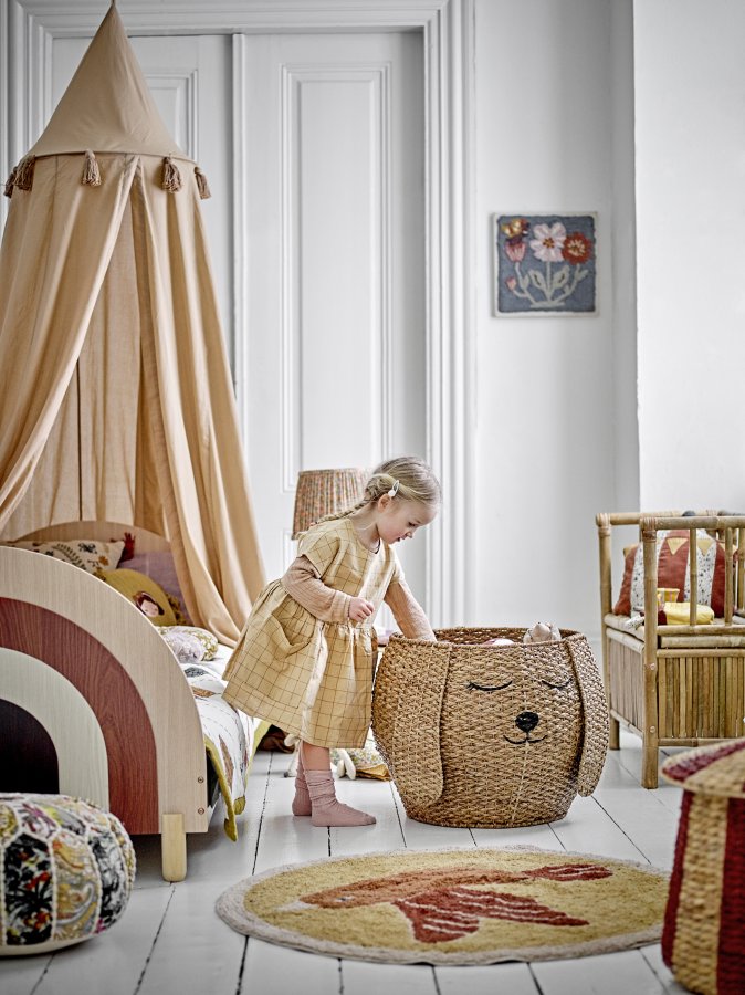 BLOOMINGVILLE MINI Milus kurv - brun bankuan grs og rattan (st af 2)