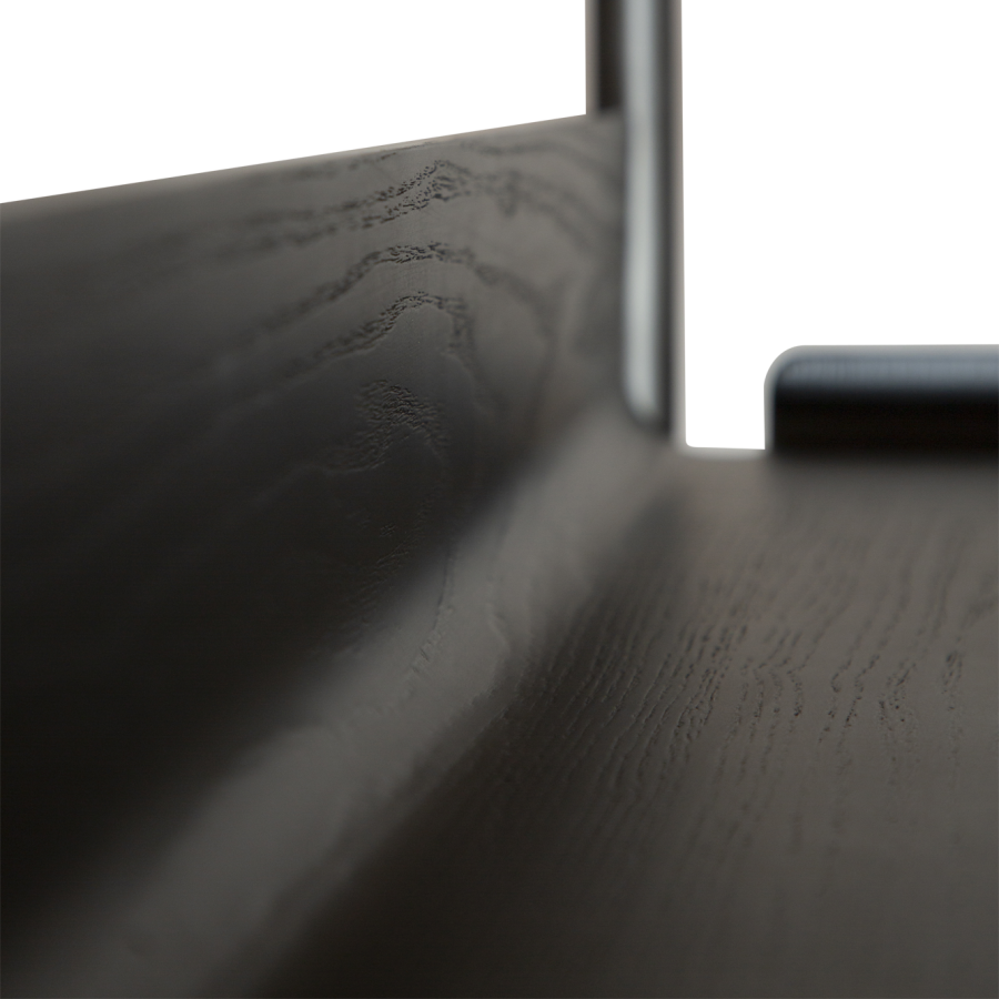 DAN-FORM FRIYAY Boghylde Sortbejdset askefiner