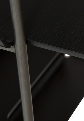 DAN-FORM FRIYAY Boghylde Sortbejdset askefiner