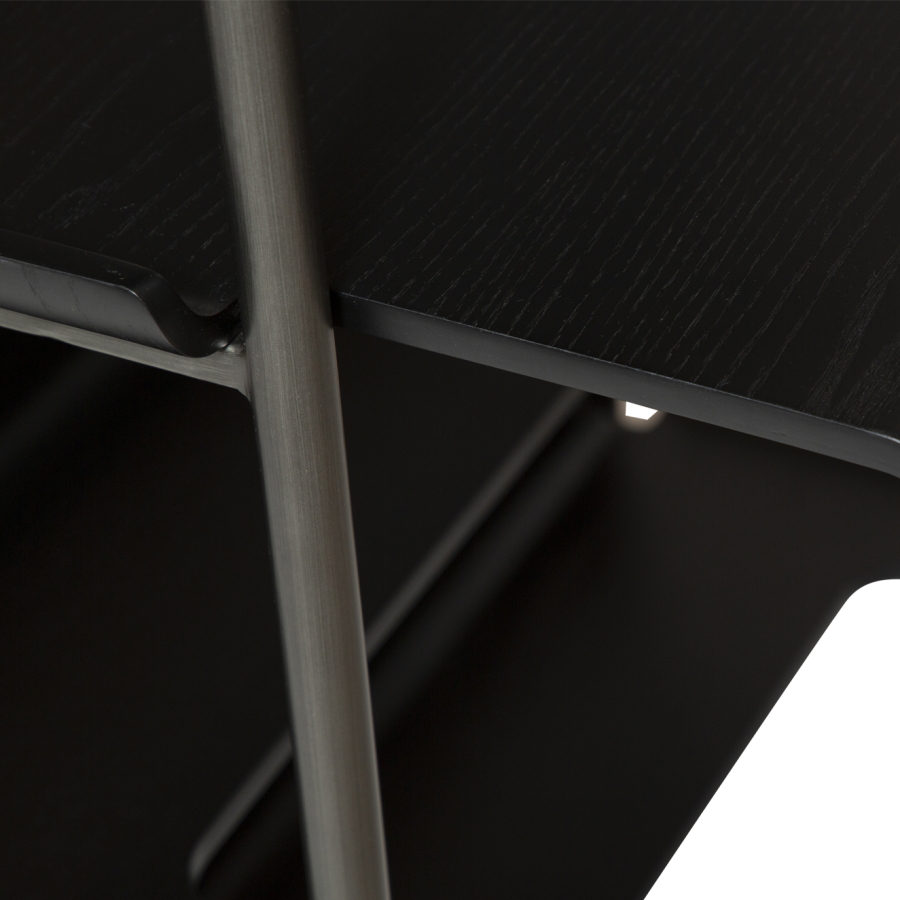 DAN-FORM FRIYAY Boghylde Sortbejdset askefiner