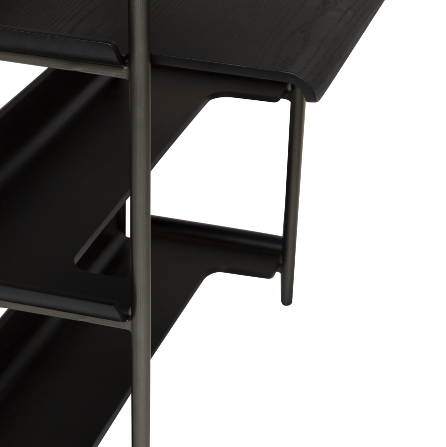 DAN-FORM FRIYAY Boghylde Sortbejdset askefiner