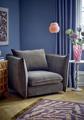 BLOOMINGVILLE Austin loungestol, m. armln - grn genanvendt polyester og sort nylon