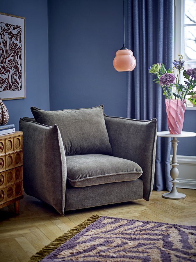 BLOOMINGVILLE Austin loungestol, m. armln - grn genanvendt polyester og sort nylon