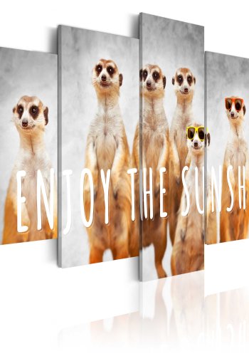 ARTGEIST billede trykt p lrred - Enjoy the sunshine, 5-delt - Flere strrelser