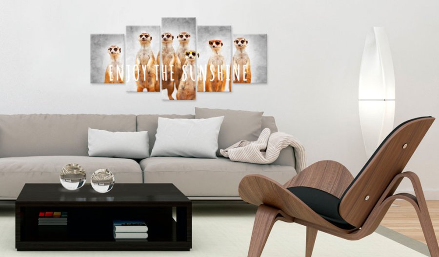 ARTGEIST billede trykt p lrred - Enjoy the sunshine, 5-delt - Flere strrelser