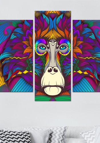 ARTGEIST billede trykt p lrred - Hypnosis of Colours, 5-delt - Flere strrelser