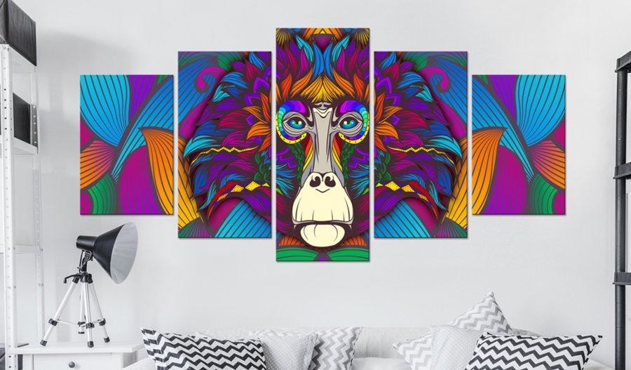 ARTGEIST billede trykt p lrred - Hypnosis of Colours, 5-delt - Flere strrelser