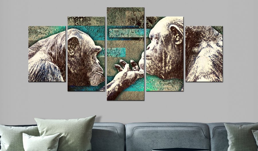 ARTGEIST billede trykt p lrred - Learning of Tenderness, 5-delt - Flere strrelser