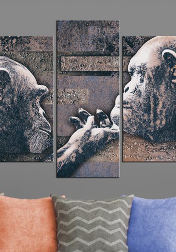 ARTGEIST billede trykt p lrred - The Unquiet Hearts, 5-delt - Flere strrelser