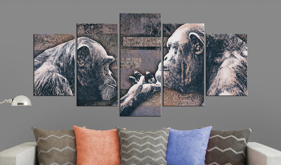 ARTGEIST billede trykt p lrred - The Unquiet Hearts, 5-delt - Flere strrelser