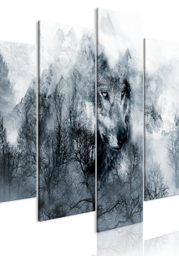 ARTGEIST billede trykt p lrred - Mountain Predator, 5-delt - Flere strrelser