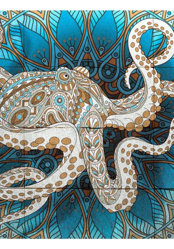 ARTGEIST Fototapet - Zen Octopus, mandala blksprutte (flere strrelser)
