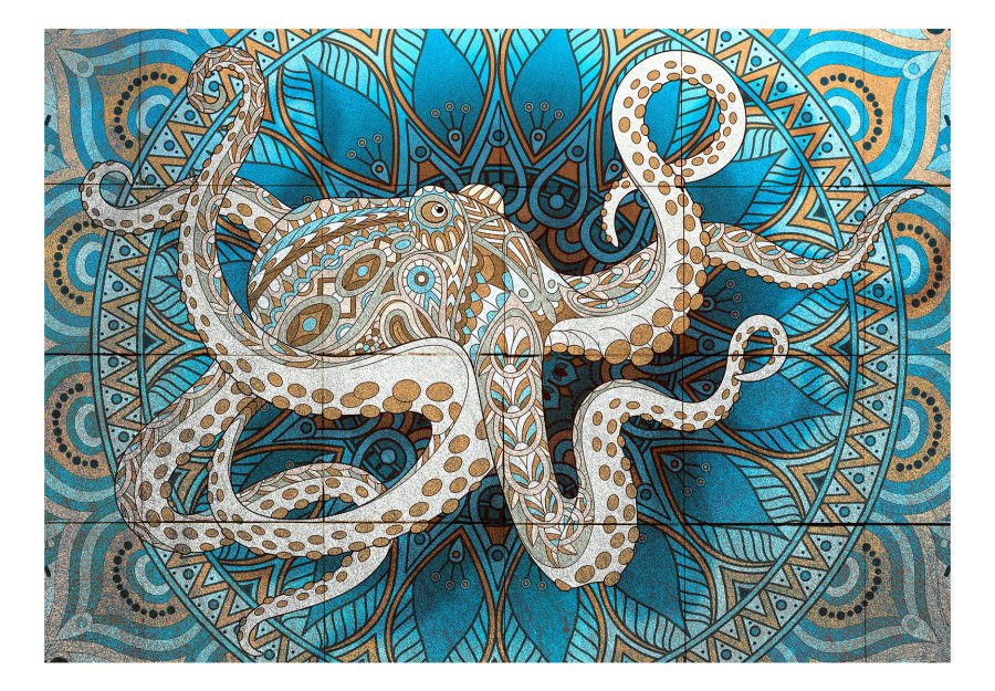 ARTGEIST Fototapet - Zen Octopus, mandala blksprutte (flere strrelser)