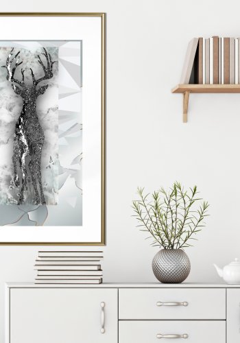 ARTGEIST Plakat med ramme - Crystal Deer