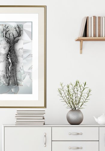 ARTGEIST Plakat med ramme - Crystal Deer