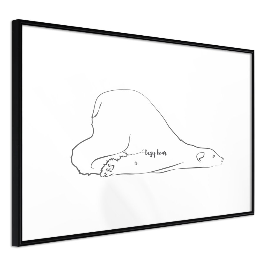 ARTGEIST Plakat med ramme - Resting Polar Bear
