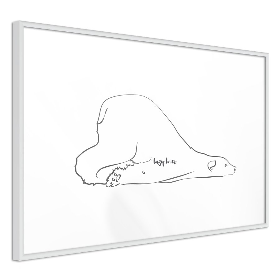 ARTGEIST Plakat med ramme - Resting Polar Bear