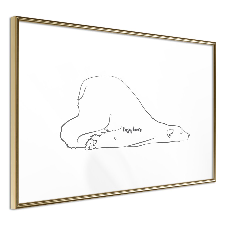 ARTGEIST Plakat med ramme - Resting Polar Bear