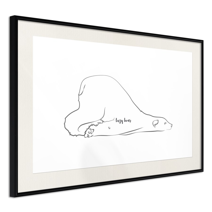 ARTGEIST Plakat med ramme - Resting Polar Bear