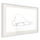 ARTGEIST Plakat med ramme - Resting Polar Bear