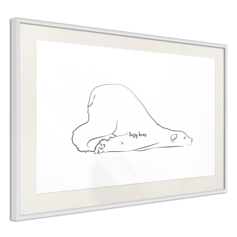 ARTGEIST Plakat med ramme - Resting Polar Bear