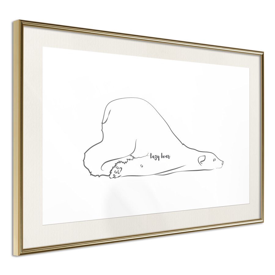 ARTGEIST Plakat med ramme - Resting Polar Bear