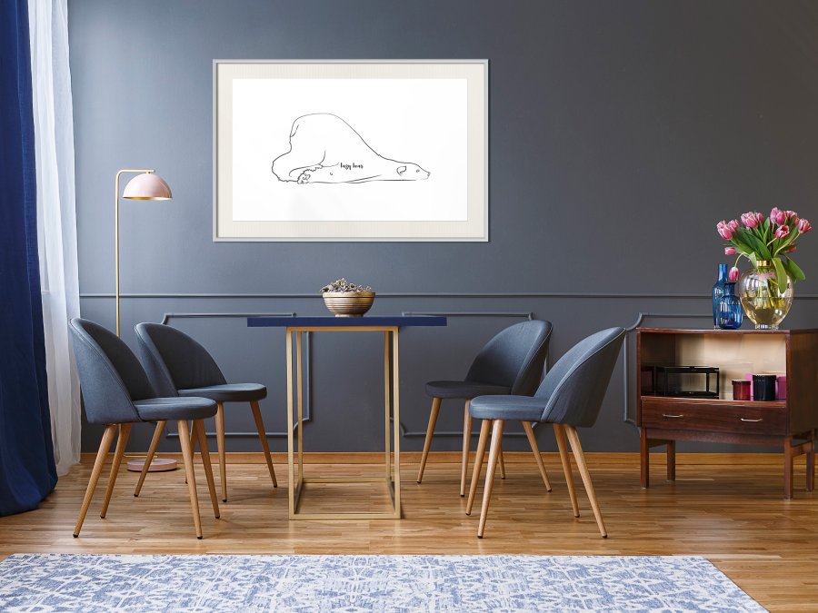 ARTGEIST Plakat med ramme - Resting Polar Bear