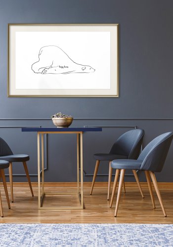 ARTGEIST Plakat med ramme - Resting Polar Bear