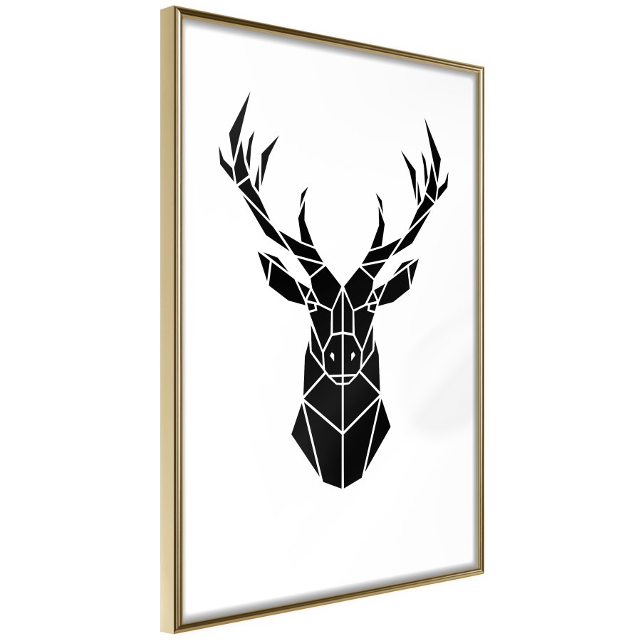 ARTGEIST Plakat med ramme - Geometric Stag