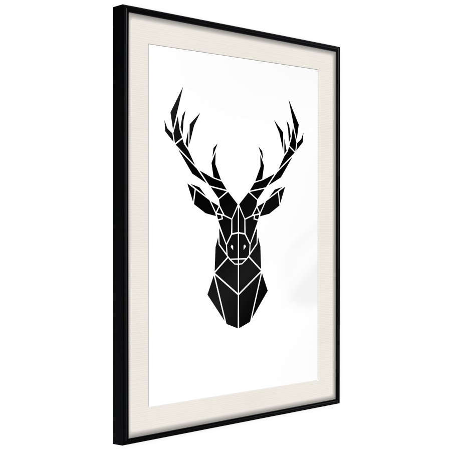 ARTGEIST Plakat med ramme - Geometric Stag