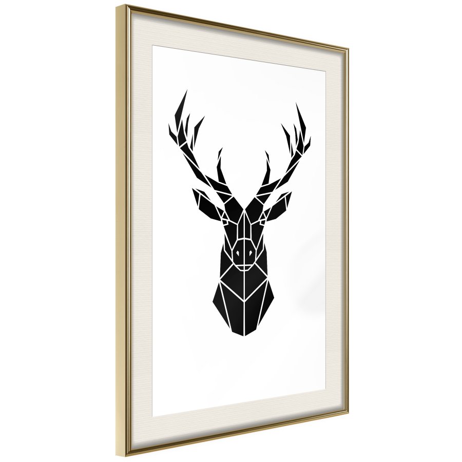 ARTGEIST Plakat med ramme - Geometric Stag