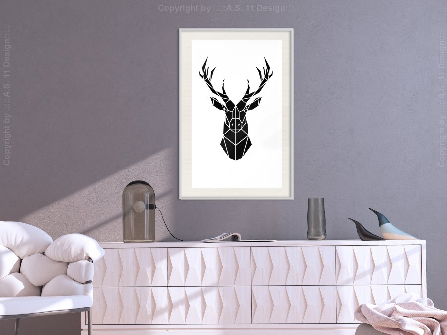 ARTGEIST Plakat med ramme - Geometric Stag