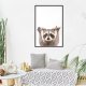 ARTGEIST Plakat med ramme - Funny Racoon