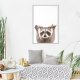ARTGEIST Plakat med ramme - Funny Racoon