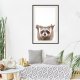 ARTGEIST Plakat med ramme - Funny Racoon