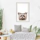 ARTGEIST Plakat med ramme - Funny Racoon
