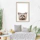 ARTGEIST Plakat med ramme - Funny Racoon