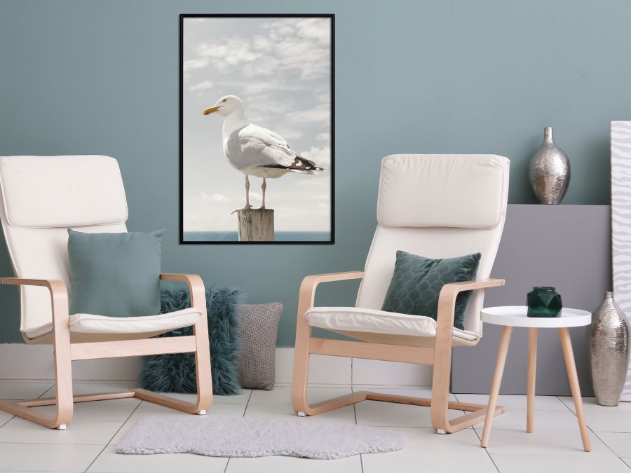 ARTGEIST Plakat med ramme - Curious Seagull