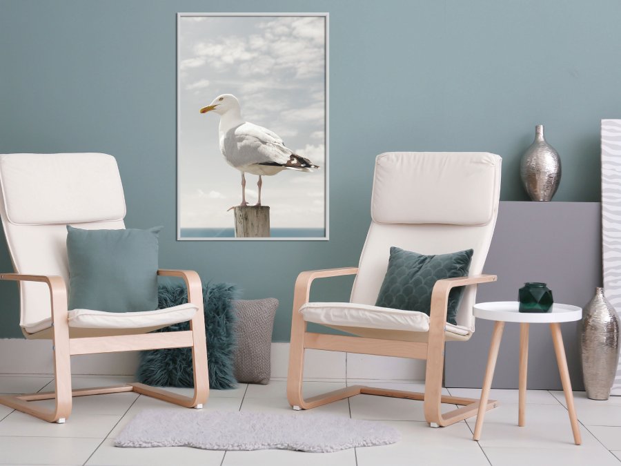 ARTGEIST Plakat med ramme - Curious Seagull