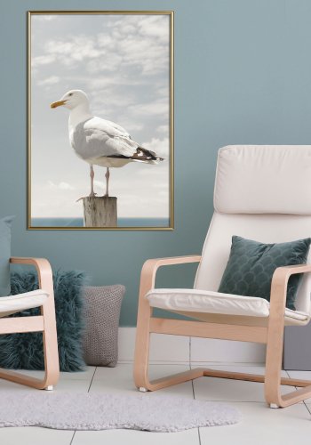 ARTGEIST Plakat med ramme - Curious Seagull