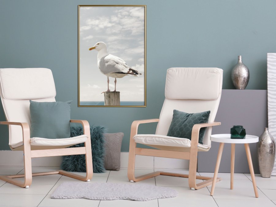 ARTGEIST Plakat med ramme - Curious Seagull