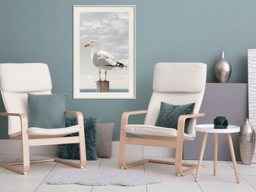ARTGEIST Plakat med ramme - Curious Seagull