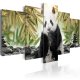 ARTGEIST billede trykt p lrred - Cute Panda Bear, 5-delt - Flere strrelser