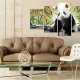ARTGEIST billede trykt p lrred - Cute Panda Bear, 5-delt - Flere strrelser