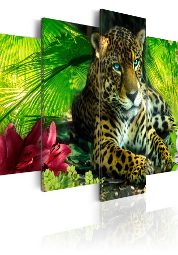 ARTGEIST billede trykt p lrred - Jaguar, 5-delt - Flere strrelser