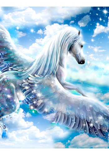 ARTGEIST Fototapet - Pegasus (Blue), elegant Pegasus (flere strrelser)