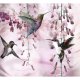 ARTGEIST Fototapet - Flying Hummingbirds (Pink), lyserde kolibrier (flere strrelser)