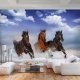 ARTGEIST Fototapet - Horses in the Snow, 3 heste i sneen (flere strrelser)